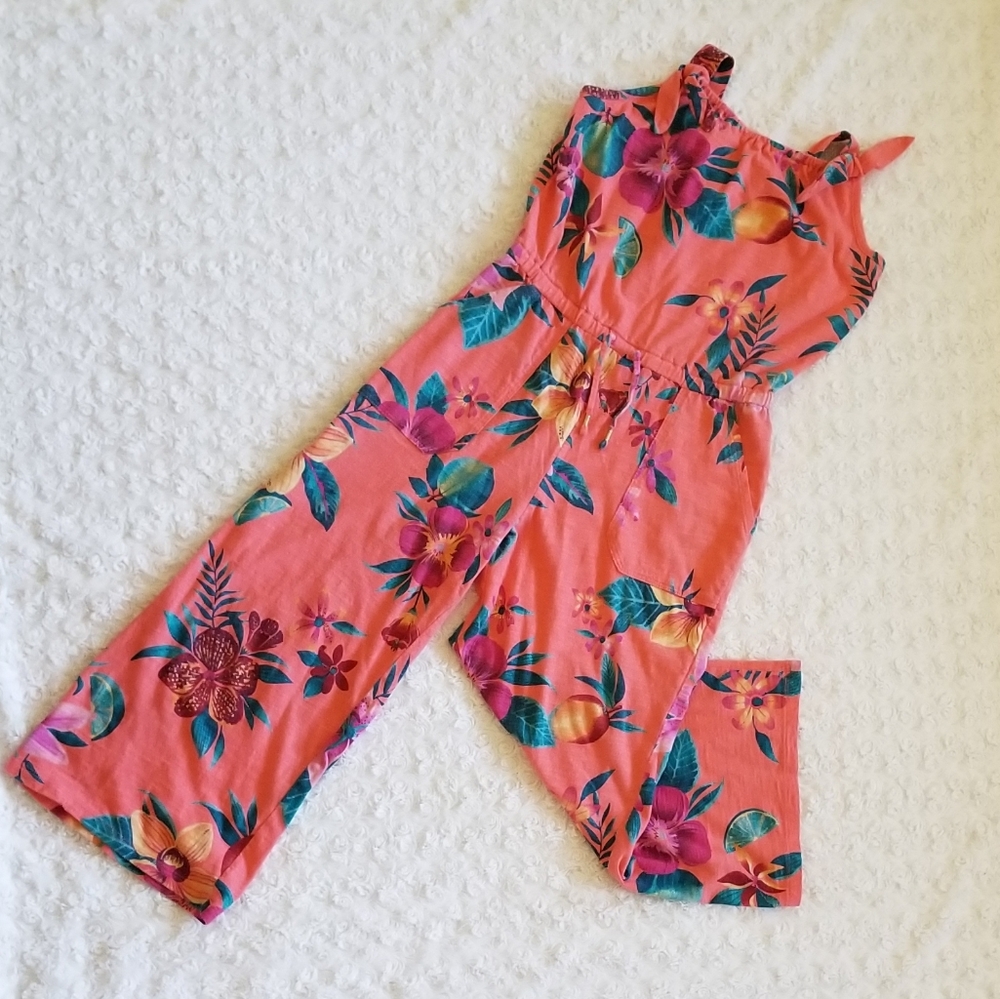 Old Navy Floral cropped jersey jumpsuit